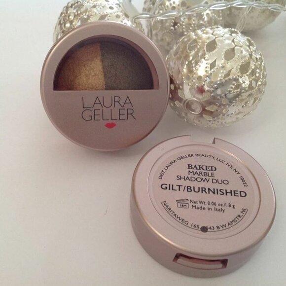 Laura Geller Baked Marble Shadow Duo in Gilt/Burnished - Brand new. - Picture 2 of 2
